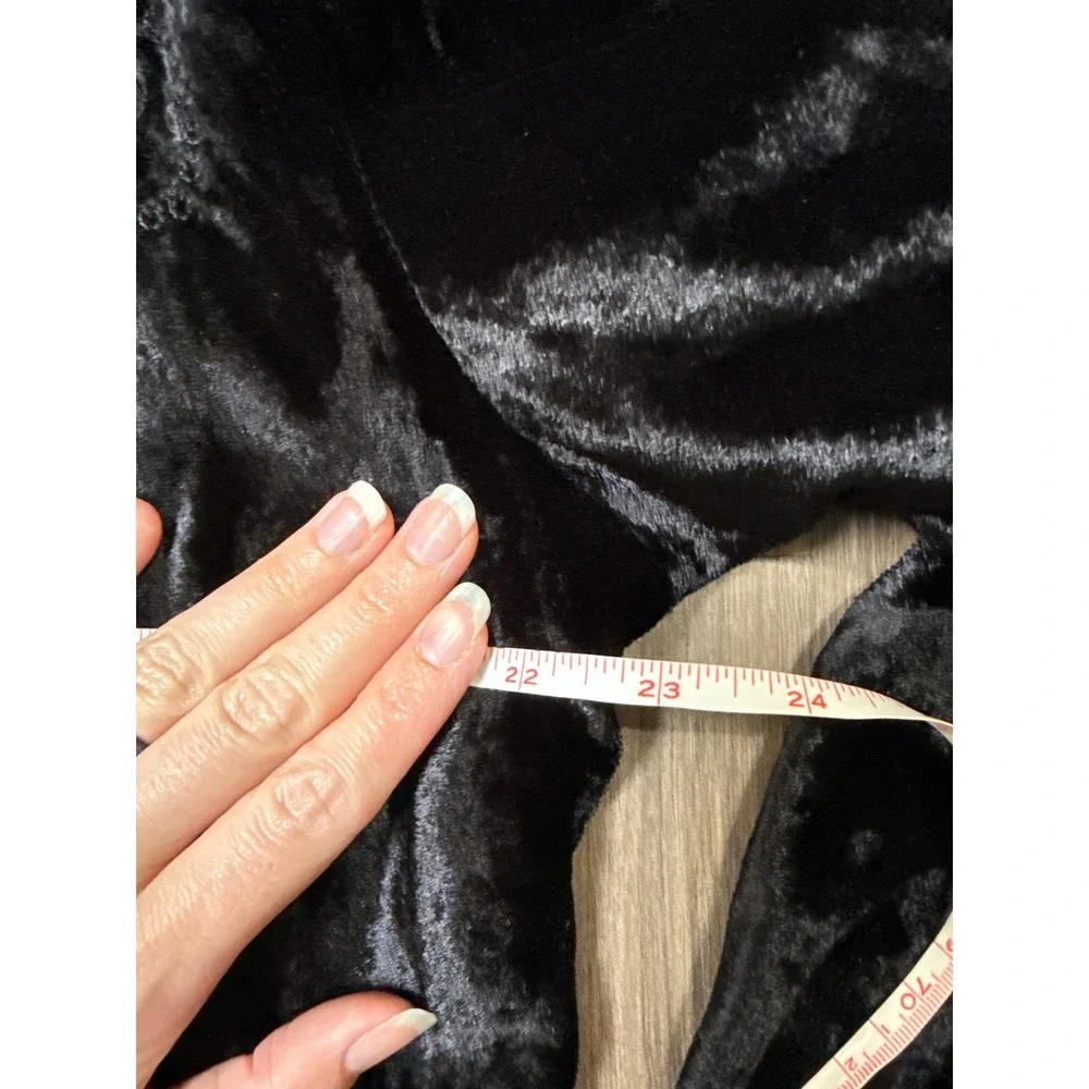 White Stag Jacket Womens Large 12/14 Black Velvet Mirror Embroidered Cropped Tie - Picture 4 of 5